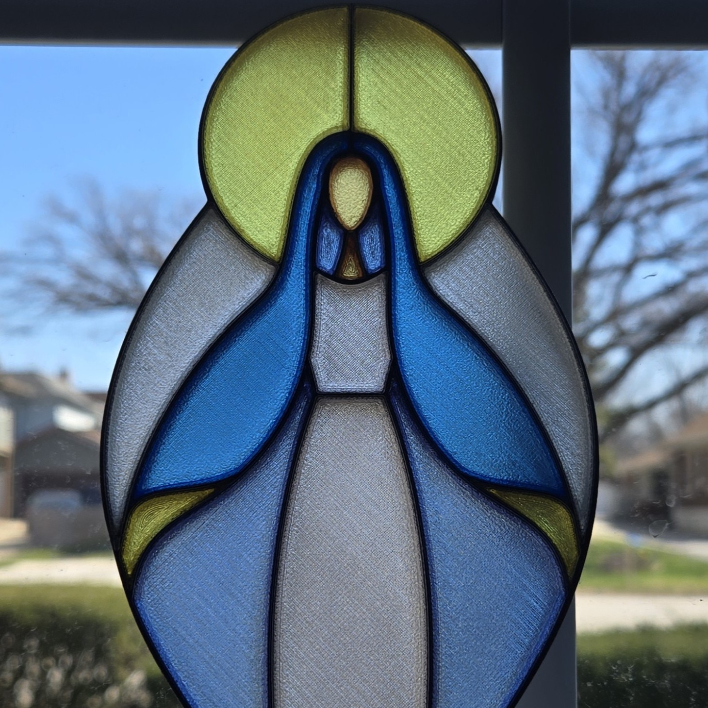 Stained Glass Mary