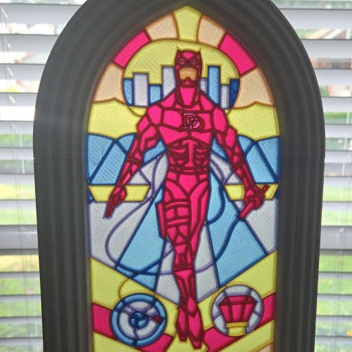 Stained Glass Daredevil